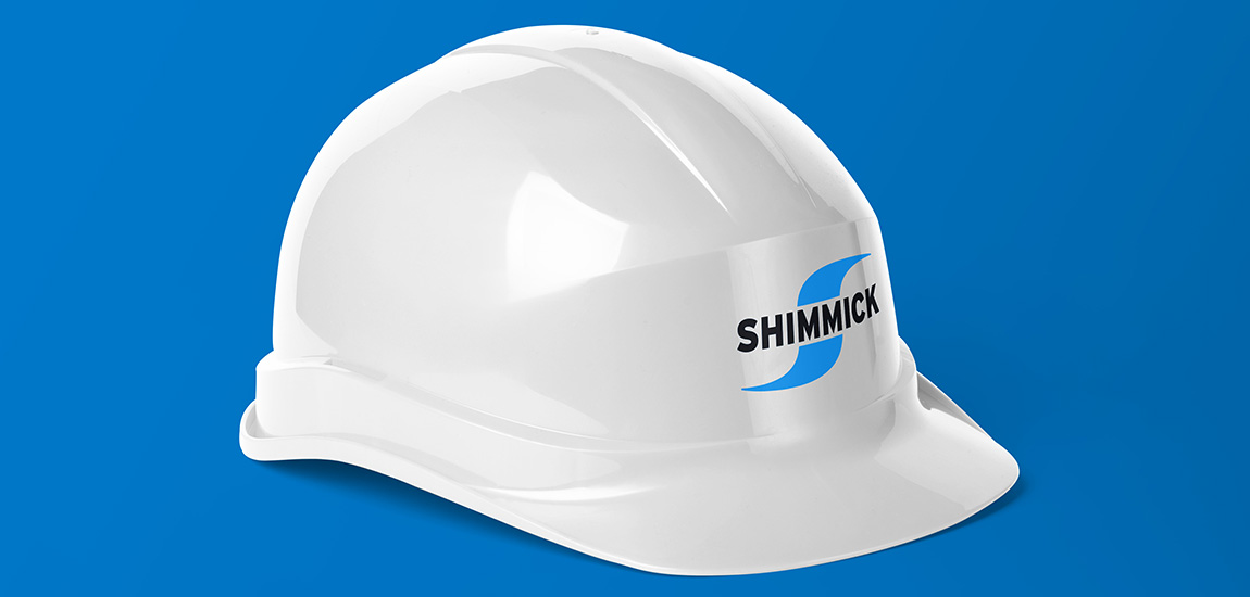 White Helmet with Shimmick Logo