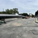 Installing 400 LF of 42in HDPE